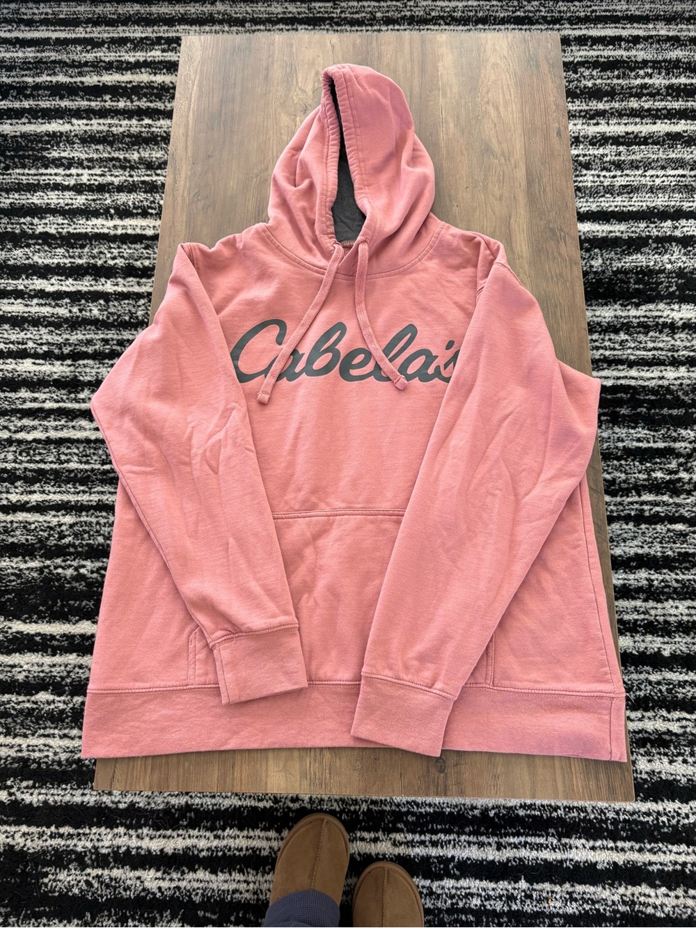 Cabela's Rose Pink Pullover Hoodie with Script Logo